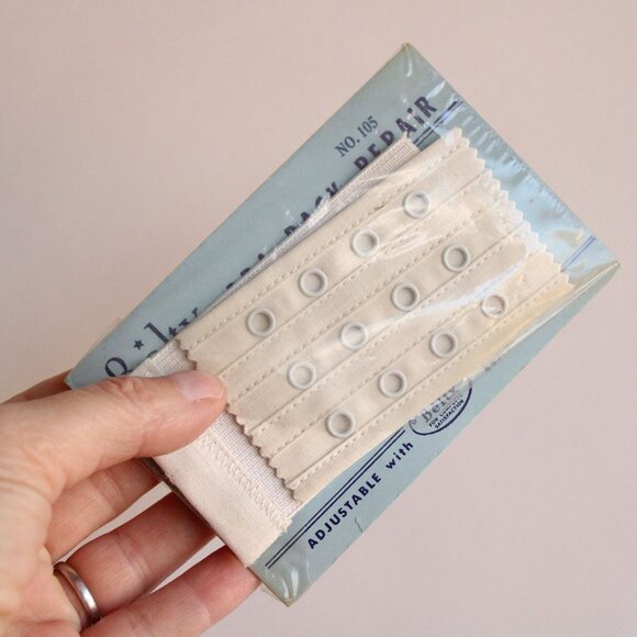 Vintage 1960s Bra Back Repair, Beltx Adjustable Elastic Straps, New Old Stock - Picture 2 of 10